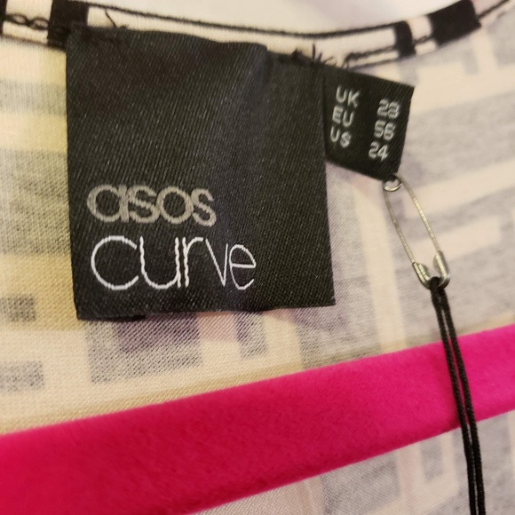 Asos Curve Plus Size BODYCON Long Sleeve DRESS - Picture 4 of 8